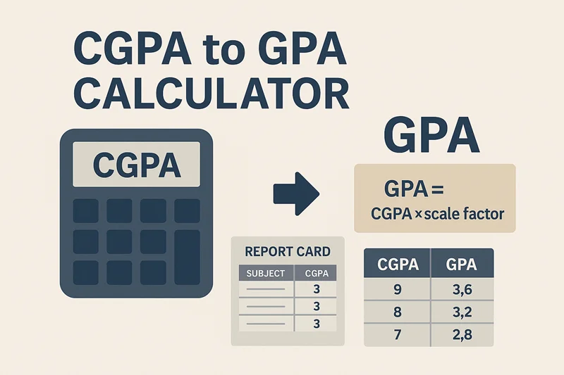CGPA to GPA Calculator