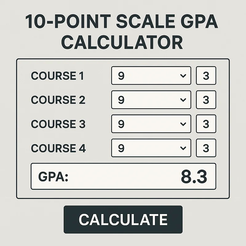 10-Point Scale GPA Calculator