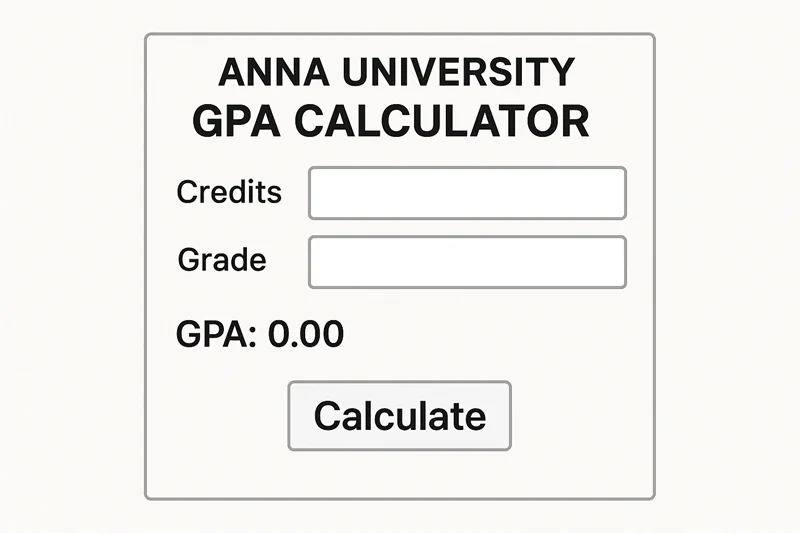 Anna University GPA Calculator