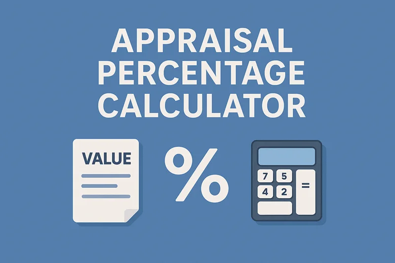 Appraisal Percentage Calculator
