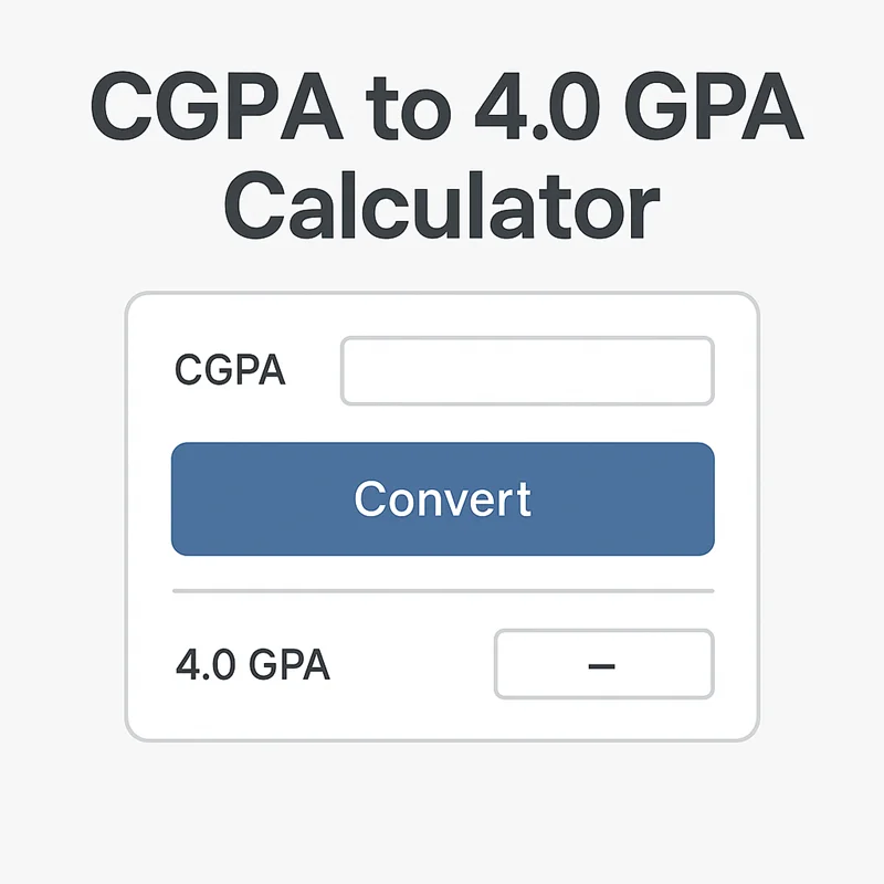 CGPA to 4.0 GPA Calculator