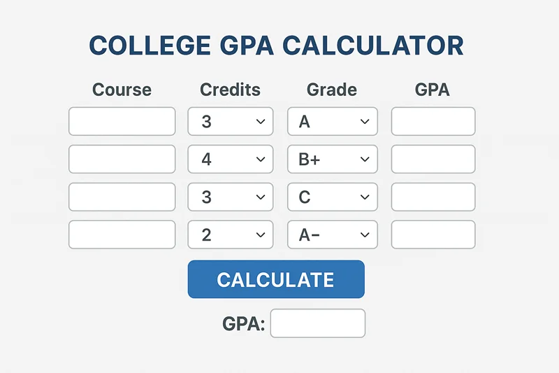 College GPA Calculator
