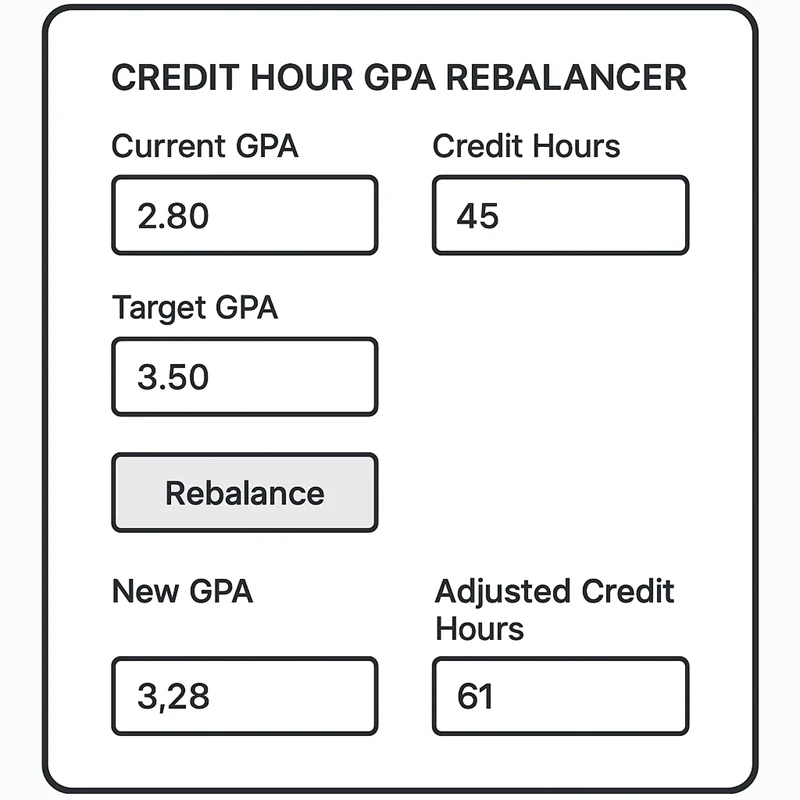 Credit Hour GPA Rebalancer
