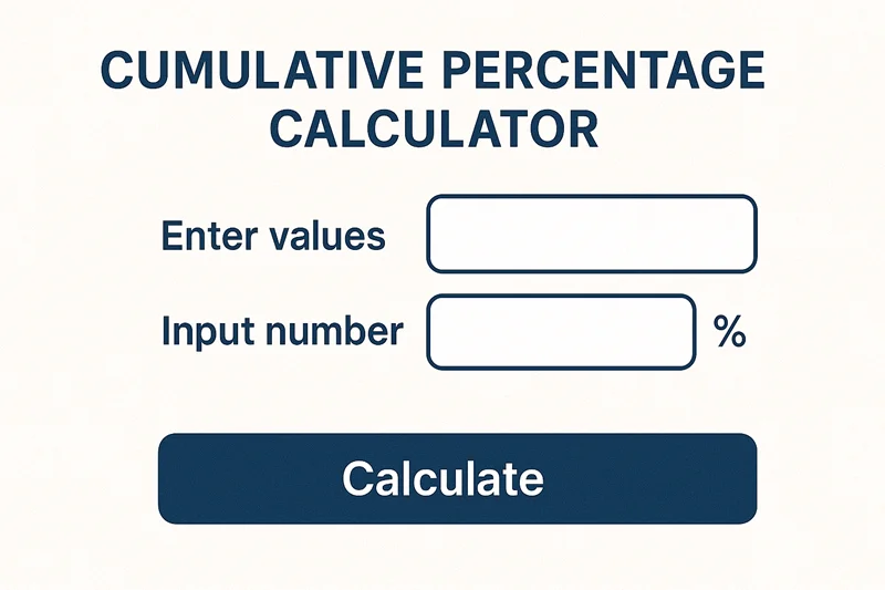 Cumulative Percentage Calculator