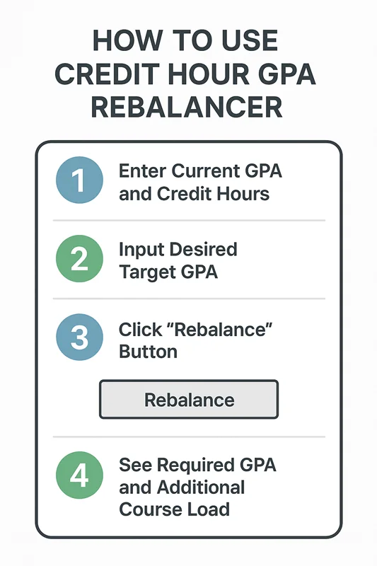 How to Use Credit Hour GPA Rebalancer