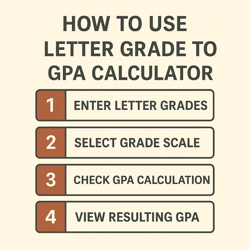 How to Use Letter Grade to GPA Calculator