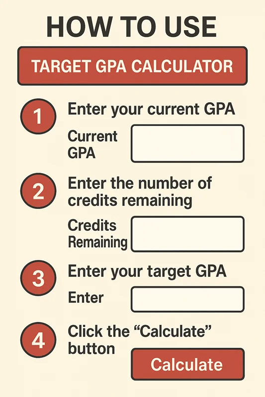 How to Use Target GPA Calculator