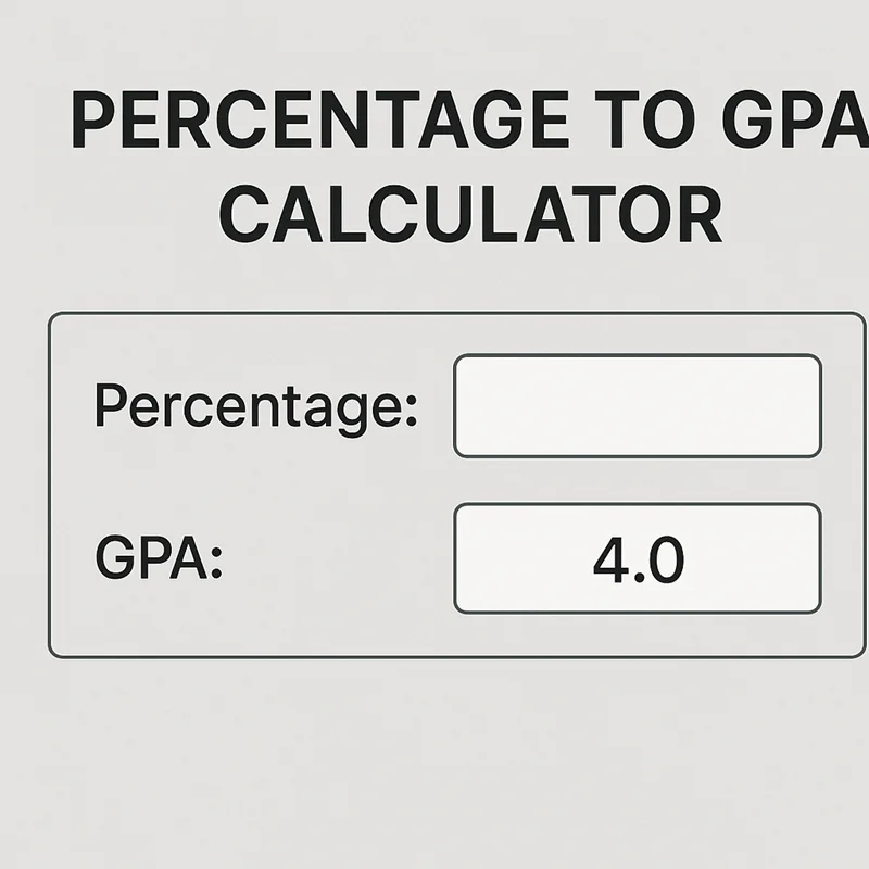 Percentage To GPA Calculator