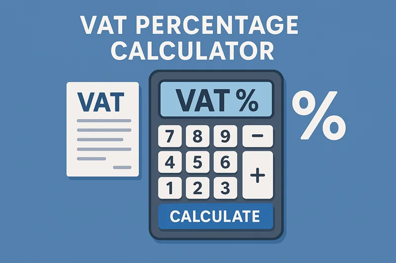 VAT Percentage Calculator
