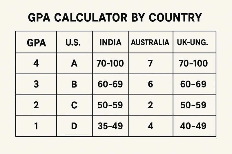GPA Calculator by Country