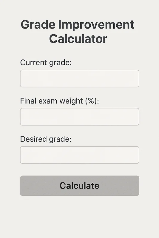 Grade Improvement Calculator