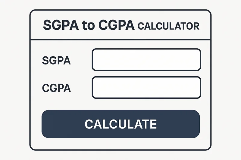 SGPA to CGPA Calculator