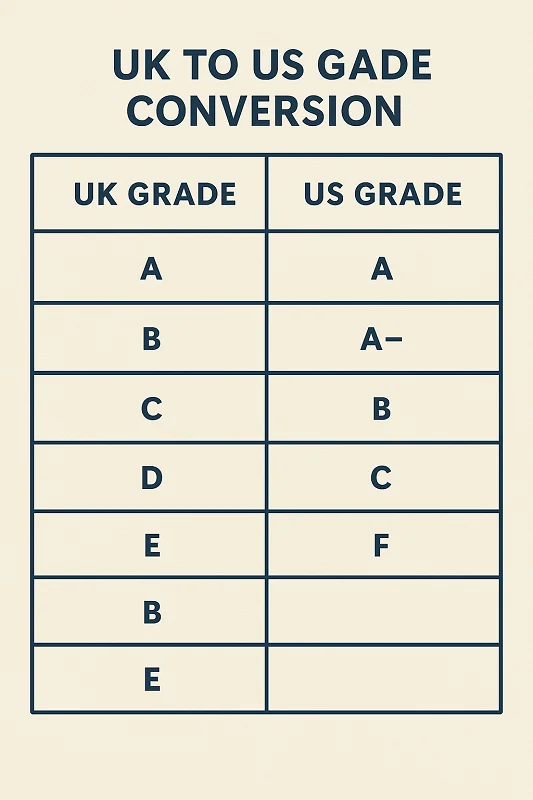 UK to US grade conversion