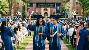 Harvard SAT and GPA Requirements achievement shown with graduation ceremony representing academic success and university admission