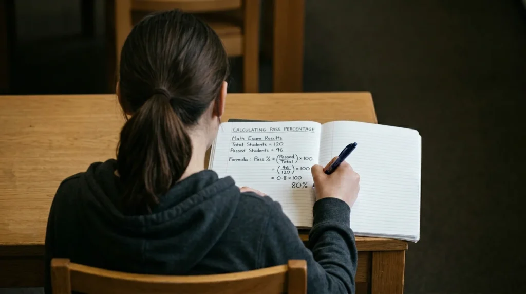 Pass Percentage Calculator for calculating student exam pass percentage