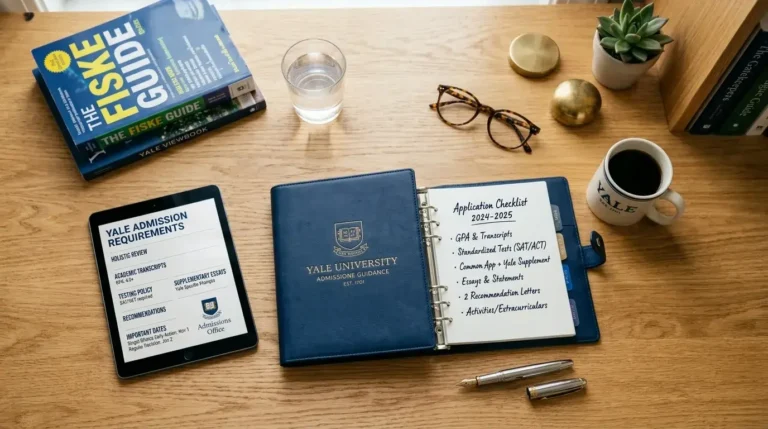 GPA Requirements for Yale University with grade conversion chart and admission checklist